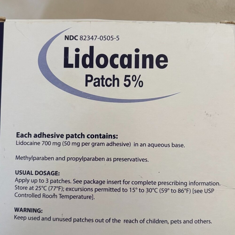 Lot of 33 Lidocaine 5% Patches